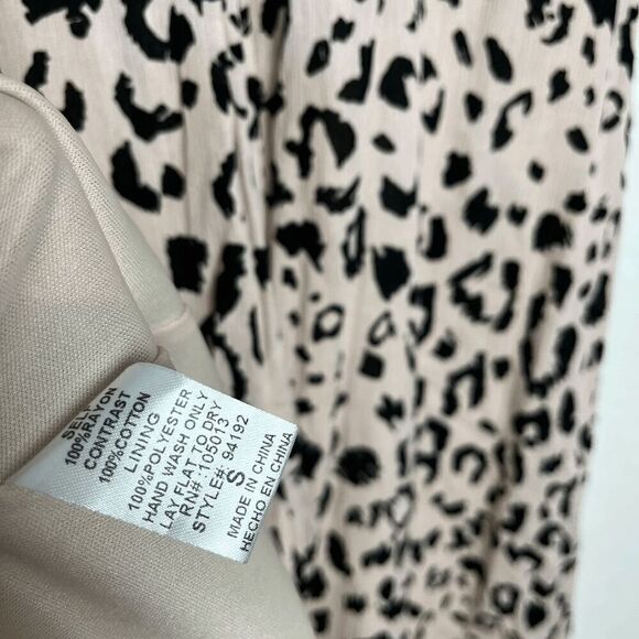 Savanna Jane Leopard Animal Floral Embroidered Mini Dress Women's Size Small - Picture 5 of 6